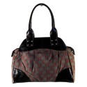 Laurence C - sac à main en toile imprimée et simili cuir.