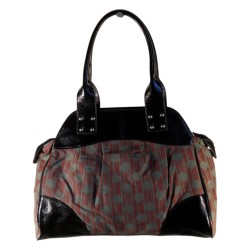 Laurence C - sac à main en toile imprimée et simili cuir.