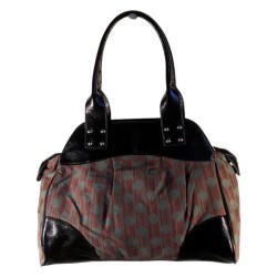 Laurence C - sac à main en toile imprimée et simili cuir. 1