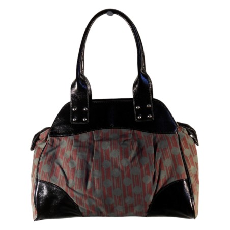 Laurence C - sac à main en toile imprimée et simili cuir.