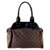 Laurence C - sac à main en toile imprimée et simili cuir.