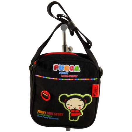 PUCCA - sac enfant bandoulière noir (petit modèle)