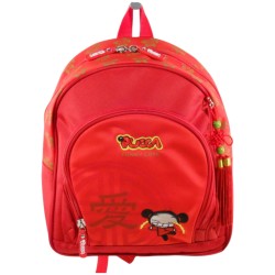 PUCCA - Sac à dos enfant rouge (grand modèle)