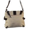 OXONE - Sac en toile beige avec garniture cuir. 3