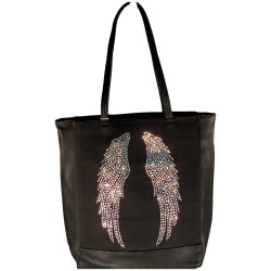 M & E - sac cabas noir
