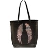 M & E - sac cabas noir