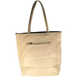 M & E - sac à main beige. 2