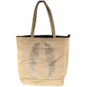 M & E - sac cabas beige