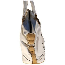 M & E - sac à main, sac bandoulière blanc. 3