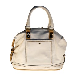 M & E - sac à main blanc