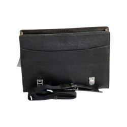 L'AVENTURIER - Serviette, cartable en cuir 1 soufflet. 2