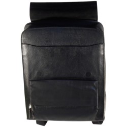 L'AVENTURIER - sac à dos en cuir vachette souple noire