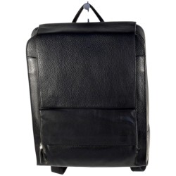 L'AVENTURIER - sac à dos en cuir vachette souple noire