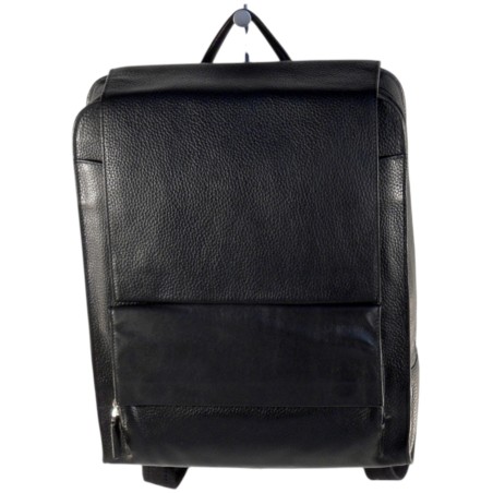 L'AVENTURIER - sac à dos en cuir vachette souple noire
