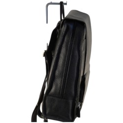 L'AVENTURIER - sac à dos en cuir vachette souple noire