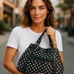 Laurence C- Grand sac en toile imprimée. 4
