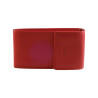 Porte clés de marque SPIRIT rouge en cuir vachette-1 Porte clés de marque SPIRIT rouge en cuir vachette-1