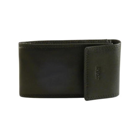 Porte-Clés SPIRIT Noir en Cuir de Vachette – Élégance et Sécurité