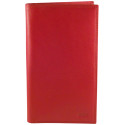 Porte-Chéquier Portefeuille en Cuir de Vachette  Rouge – Élégance et Organisation