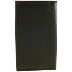 Porte chéquier de marque SPIRIT noir en cuir vachette.3