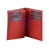 Portefeuille cuir vachette rouge de marque SPIRIT.2 Portefeuille cuir vachette rouge de marque SPIRIT.2