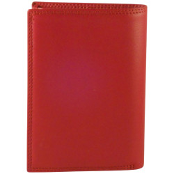 Portefeuille cuir vachette rouge SPIRIT - MAROQUINERIE-MEAUX.COM