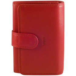 Porte monnaie rouge spirit avec fermeture zip.