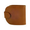 Porte monnaie cuvette de marque SPIRIT en cuir vachette collet marron.1 Porte monnaie cuvette de marque SPIRIT en cuir vachette collet marron.1