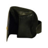 Porte monnaie cuvette de marque SPIRIT en cuir vachette collet noir.