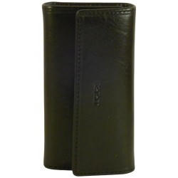 Porte clés de marque SPIRIT en cuir vachette collet noir. 1