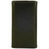 Porte clés de marque SPIRIT en cuir vachette collet noir. 3 Porte clés de marque SPIRIT en cuir vachette collet noir. 3