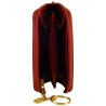 Porte monnaie de marque SPIRIT en cuir vachette collet rouge.2 Porte monnaie de marque SPIRIT en cuir vachette collet rouge.2