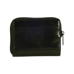 Porte-monnaie de marque SPIRIT en cuir vachette collet noir. 3