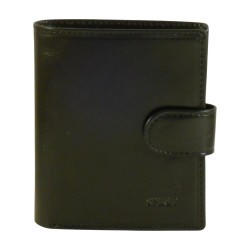 Porte monnaie porte carte noir fermé par un bouton pression.1