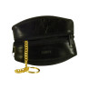 Porte monnaie de marque SPIRIT en cuir vachette collet noir.