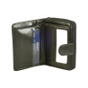 Porte monnaie et cartes de marque SPIRIT en cuir vachette collet noir.