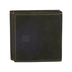Porte monnaie toile et cuir vachette de marque LOUIS C