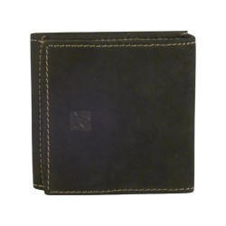 Porte monnaie toile et cuir vachette de marque LOUIS C. 1-l7730-noir