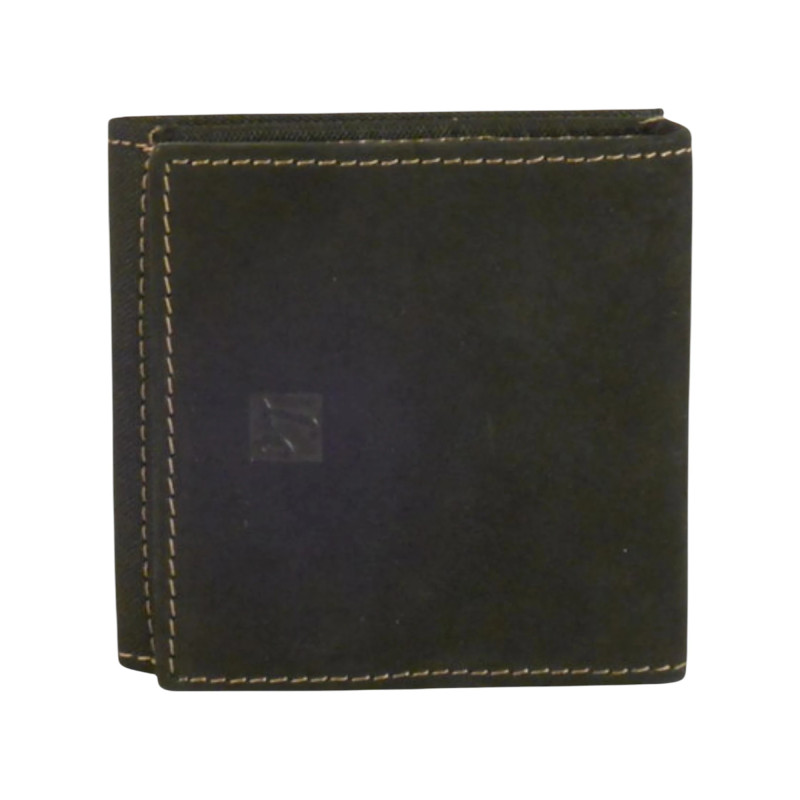 Porte monnaie toile et cuir vachette de marque LOUIS C