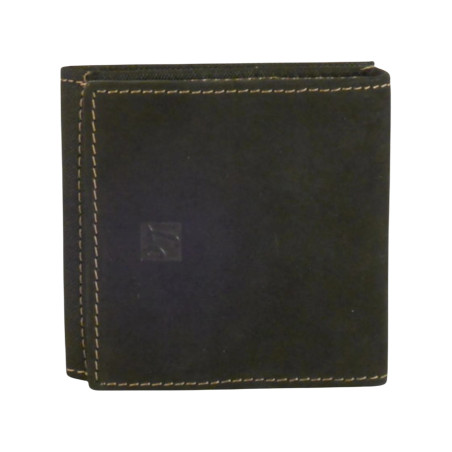 Porte monnaie toile et cuir vachette de marque LOUIS C