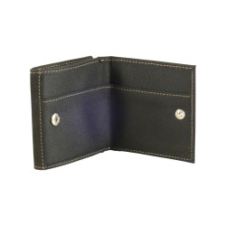 Porte monnaie toile et cuir vachette de marque LOUIS C