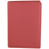 Portefeuille grand format en cuir vachette rose de marque FANCIL