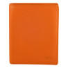 Portefeuille petit format de marque fancil en cuir vachette orange. 1-fa203-orange