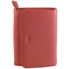 Porte monnaie de marque FANCIL en cuir vachette rose.