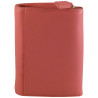 Porte monnaie de marque FANCIL en cuir vachette rose.