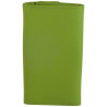 Porte clés de marque FANCIL en cuir vachette vert anis.