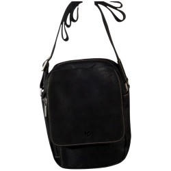 LOUIS C sac bandoulière noir pour homme.-1