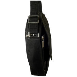 LOUIS C sac bandoulière noir pour homme.-4