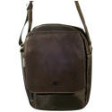 LOUIS C sac bandoulière marron pour homme