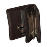 Porte-monnaie LOUIS C marron - 7 cartes, cuir vachette